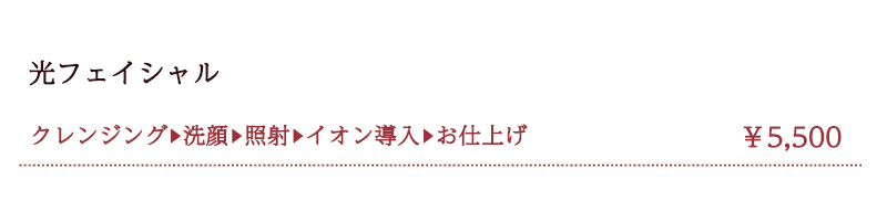 プレミアム光フォトフェイシャル